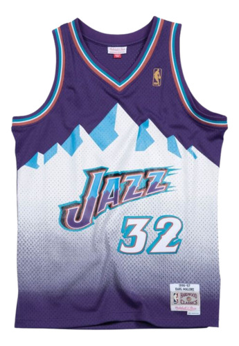 Jersey Mitchell & Ness Nba Utah Jazz Road 96 Karl Malone