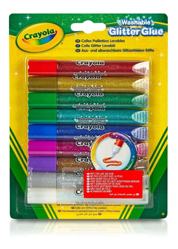 Adhesivo Glitter Crayola T Oficial X 9 Colores Grand