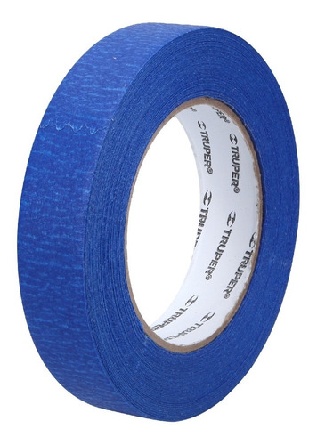 Masking Tape, 1' X 50 M, Azul Truper 12622 Color Azul oscuro Liso