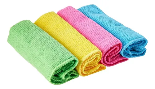 Kit 8 Pano 35x35 Toalha Mágica De Microfibra Super Absorção