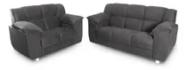 Comprar Juego De Living Sofa 2 Y 3 Cuerpos Tapizados En Tela Gris