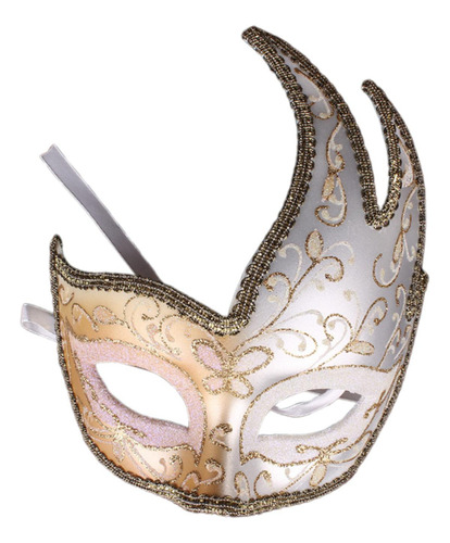 Máscara De Baile De Máscaras Cosplay Adereços Para Branco
