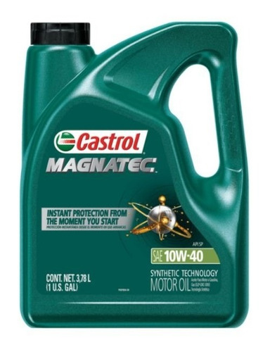 Aceite Castrol 10w40 Magnatec Galon 3.78 Litros