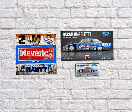 Combo Cartel + Poster + Calco Oscar Angeletti Tc Ford