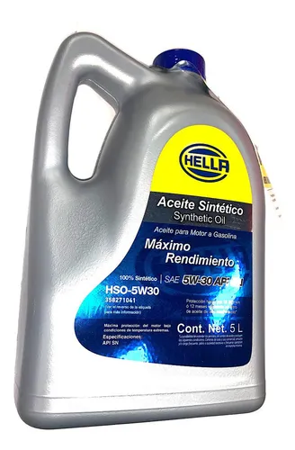 comprar Hella Vision 5W-30 Aceite Para Motor Sintético Para Auto Camioneta 1 unidad 5L