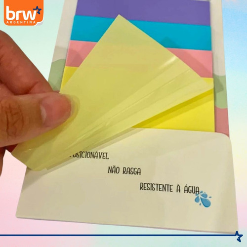Notas Adhesivas Transparente Brw Colores Smart Notes Set X3 Pastel