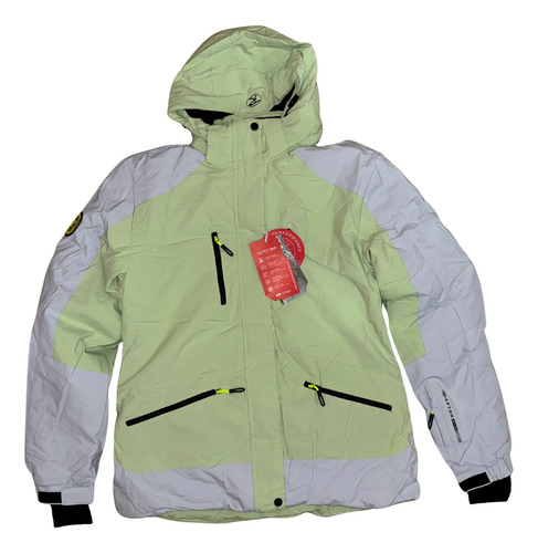Campera De Nieve Mujer Impermeable Abrigada Verde Lima S Impermeable