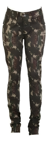 Pantalon Táctico Dama Camuflado Jeans Skinny Airsoft Militar