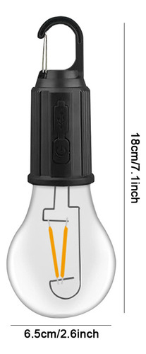 Lámpara Led For Acampar Con Gancho, 3 Modos, Luces Colgante