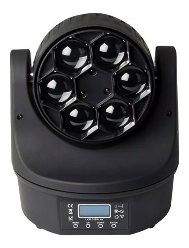 Moving Bee Eye 6 Leds Osram De 15w Rgbw Quadriled Somos Loja