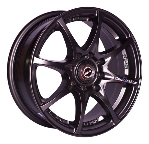 Llanta 14 Hrs H480 4x100-4x114 Color Negro Mate