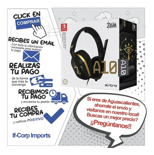 Audifonos a10 zelda clearance