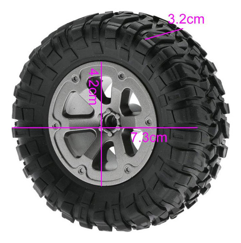 Bh Para 4pcs Rc Car Neumáticos Camión Modificación De