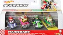 Comprar Hot Wheels Mariokart Pack 4 Mario\u002F Bowser\u002F Luigi\u002F Bowser Jr.