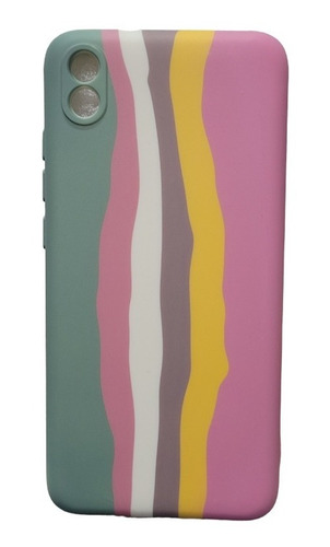 Funda Estuche Goma Arcoiris Para Redmi 7a