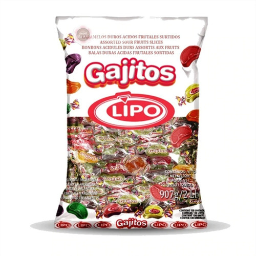 Caramelos Lipo Gajitos 907g Gomarket Mayorista