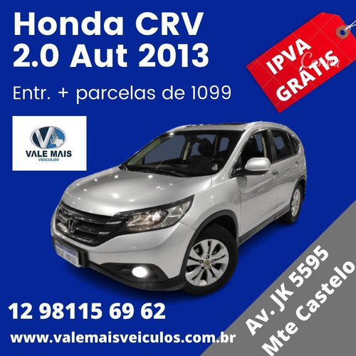 Imagem 2 de 13 de Honda Cr-v Exl 2.0 Aut 2013 Ipva 2022 Gratís