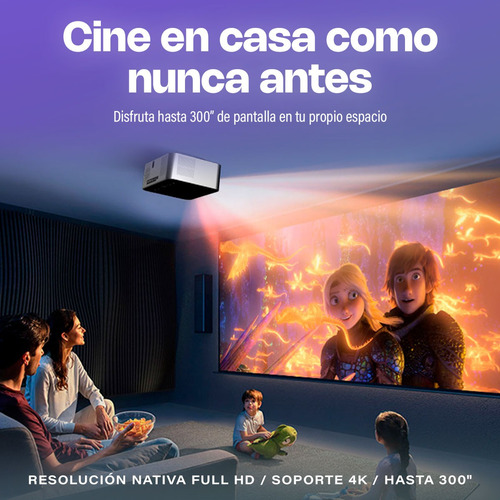 Proyector Portátil 4k A10 Con Bluetooth Wifi Andorid