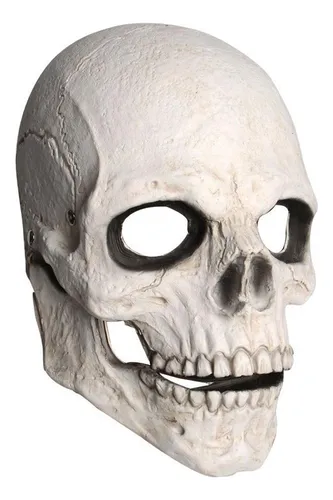 Máscara De Calavera De Terror Con Casco De Esqueleto