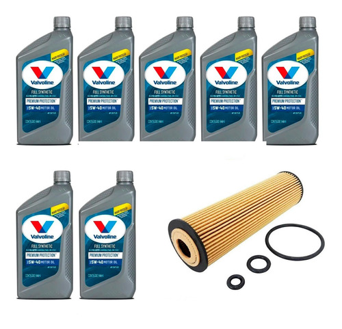 Kit Troca Óleo Valvoline 5w40 Mercedes C180 2.0 2000/2007