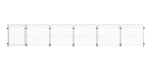 comprar Cercado Canil Cachorro 5 Módulos + Portão Linear 4,16 Metros