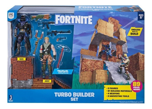 Fortnite Set Construcción Figuras Raven Y Jonesy Original