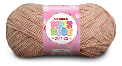 Lã Mais Bebê Cores 500m 100g Círculo - 1 Unidade Cor 9071 - Cravo-da-índia