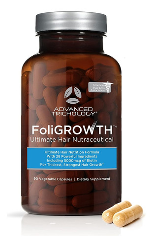 Vitamina Crecimiento Perdida De Cabello Foligrowth 90 Cap