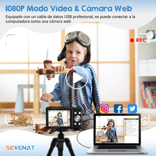 Sevenat 403 BK compacta negro
