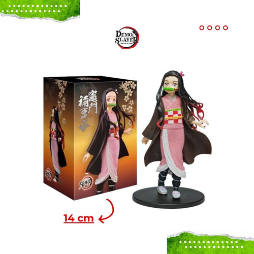 Figura De Acción Anime Nezuko Kamado Kimetsu No Yaiba.