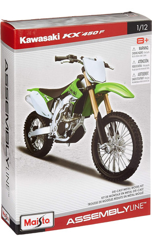 1: 12 Al Kawasaki Kx 450f  Los Colores Pueden Variar 