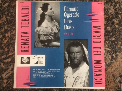 Renata Tebaldi Mario Del Monaco - Famous Operatic Duets Lp