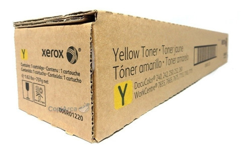 Tóner Xerox Amarillo Docucolor 242/250/34000 Pag / 006r01220