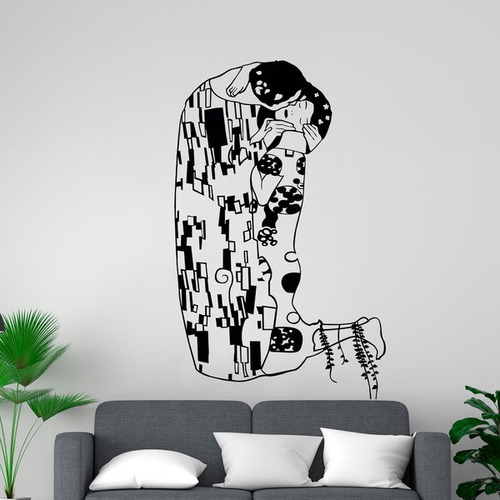 Vinilo Decorativo Pared - El Beso De Gustav Klimt