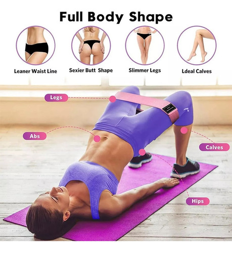 Bandas Elasticas Ligas Ejercicio Set Banda Resistencia Tela Bandas Fitness Ejercicios Rutinas Global Shop Pilates Ligas Entrenamiento De Tela Gym