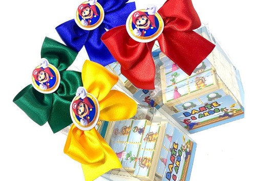 Imagem 4 de 5 de Lembrancinha Personalizada Dominó Madeira Super Mario 10 Un