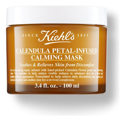 Mascarilla facial para piel Kiehl's Calendula Calmante e Hidratante y 100mL