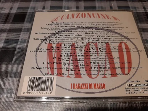 Macao - La Canzoncine - Cd Pop Italiano Rareza Unico (Usado)