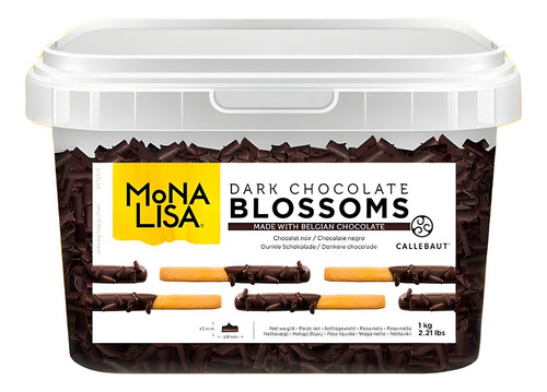 Blossoms Amargo Raspas De Chocolate Callebaut Mona Lisa 1kg