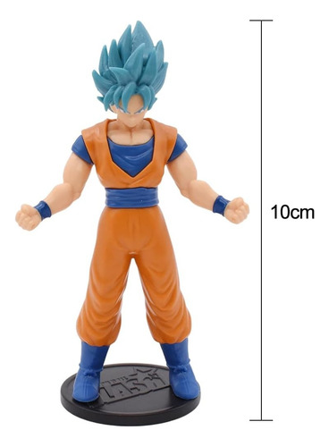 Figuras Dragon Ball Con Base Blue Goku, Blue Vegetta Bandai