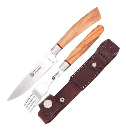 Juego De Cubiertos Boker Arbolito 5730ao Con Mango De Madera