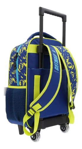 Mochila Rodante Dc Comics Escolar Reforzada Batman Escudo