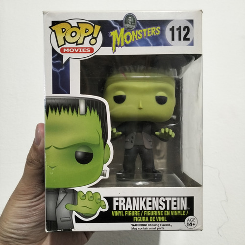 Funko Pop Frankenstein #112 Monsters Universal Movies Raro (Usado)