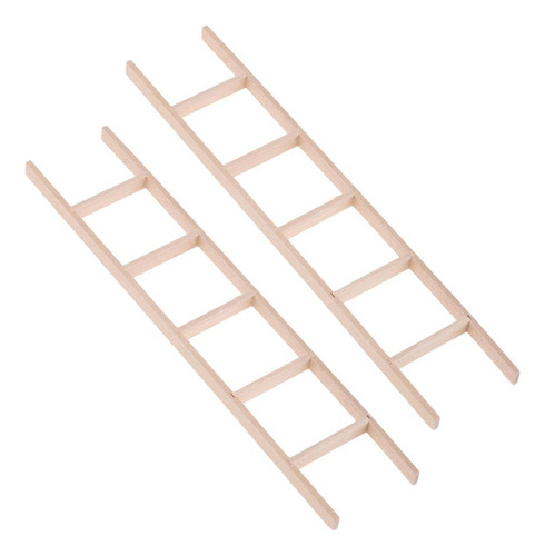 2 X 1/12 De Escalera Recta De Miniatura, 2 Piezas