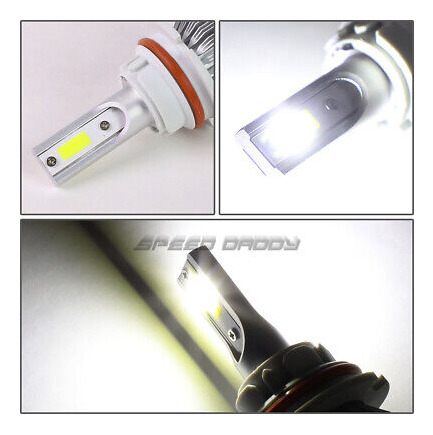 Chrome Led Headlight+amber Corner+white Led 9007 Hid+fan Zzf