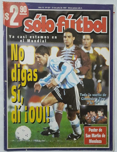 Revista Solo Futbol 631 - Argentina Venezuela 1997 Fs