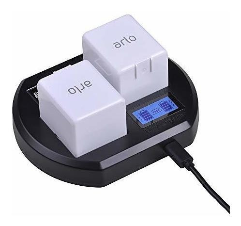 Rapid Lcd Display Usb Dual Bateria Charger For Arlo Pro