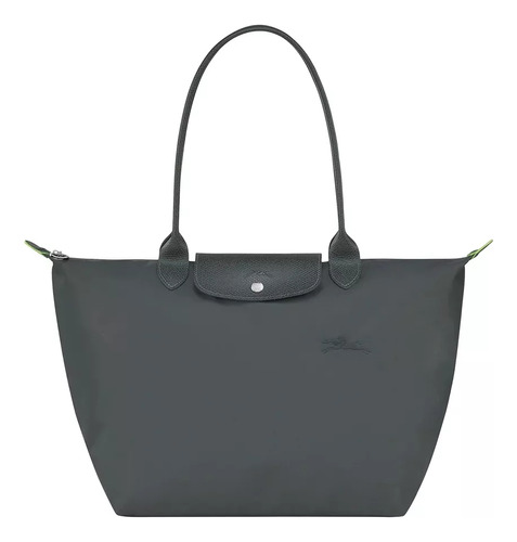 Bolso De Mano Longchamp Le Pliage Original, Grande, Gris Osc