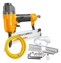Comprar Clavadora Y Engrapadora Neumática Ingco Cal 18 + Manguera