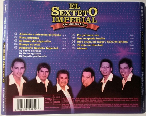 Cd El Sexteto Imperial (cumbia Con Clase)